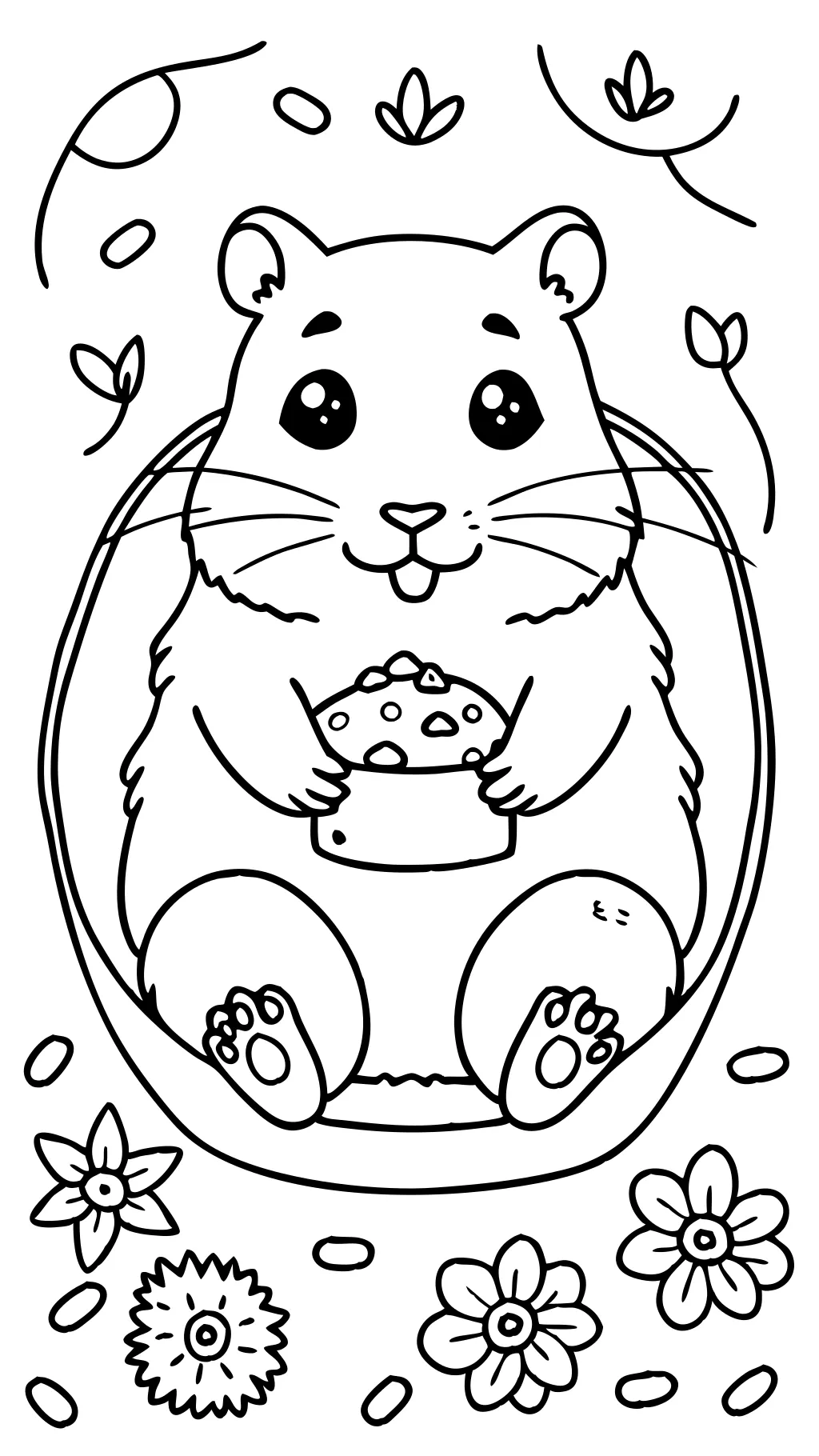 coloriage hamster